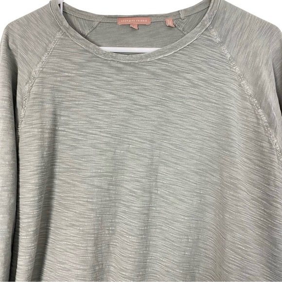 Leonard Frisbie Long Sleeve Tee Shirt Mens Size XL Green Raglan Wide Crewneck - Picture 3 of 10